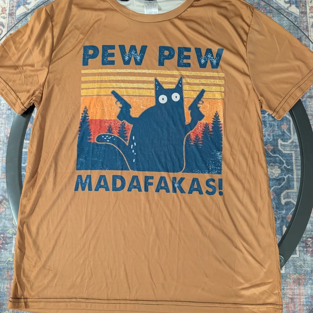Brown Pew Pew Madafakas Tee